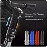 Stuurpen Riser Fietsvork Stuurpen Extender Fietsstuurverhoger Head Up Adapter Geschikt voor mountainbike, racefiets, MTB, BMX, Fixie (aluminiumlegering, verstelbaar)